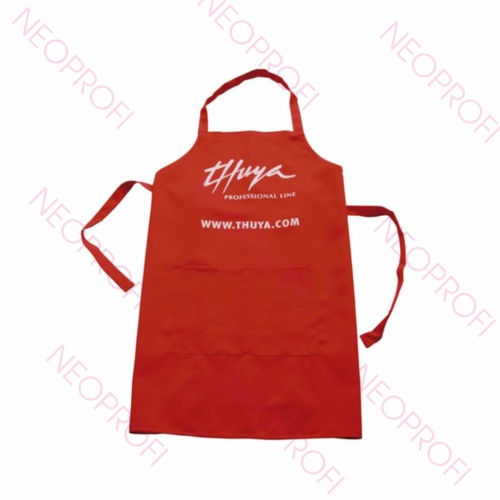 Фартук Thuya, красный, длина 70см