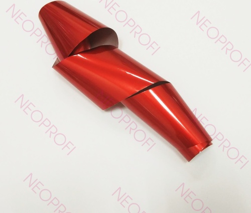 Фольга для литья красная металлик