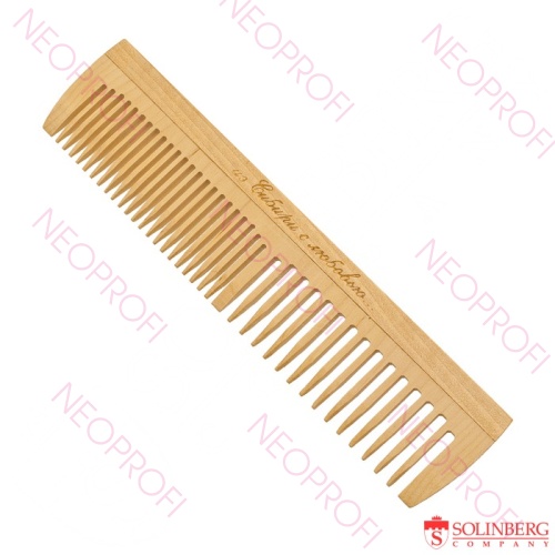 Расческа деревянная, комбинированная, L 195 мм Тимбэ 2301
