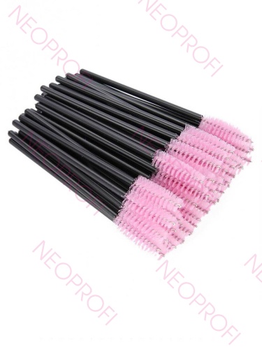 Щеточка для ресниц бровей нейлоновая 50шт/уп