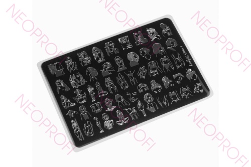 Пластина для стемпинга Lesly 8/12cm Girls 1
