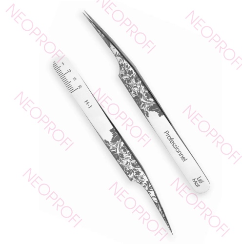 Пинцет прямой Folk H-1 Le Maitre Professionnel