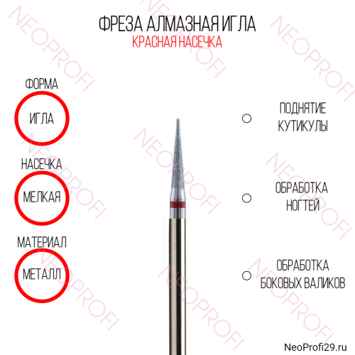 Фреза алмазная IGI Игла TH