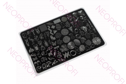 Пластина для стемпинга Lesly 8/12cm Be Creative 1 Пластина для стемпинга Lesly 8/12cm Be Creative 1